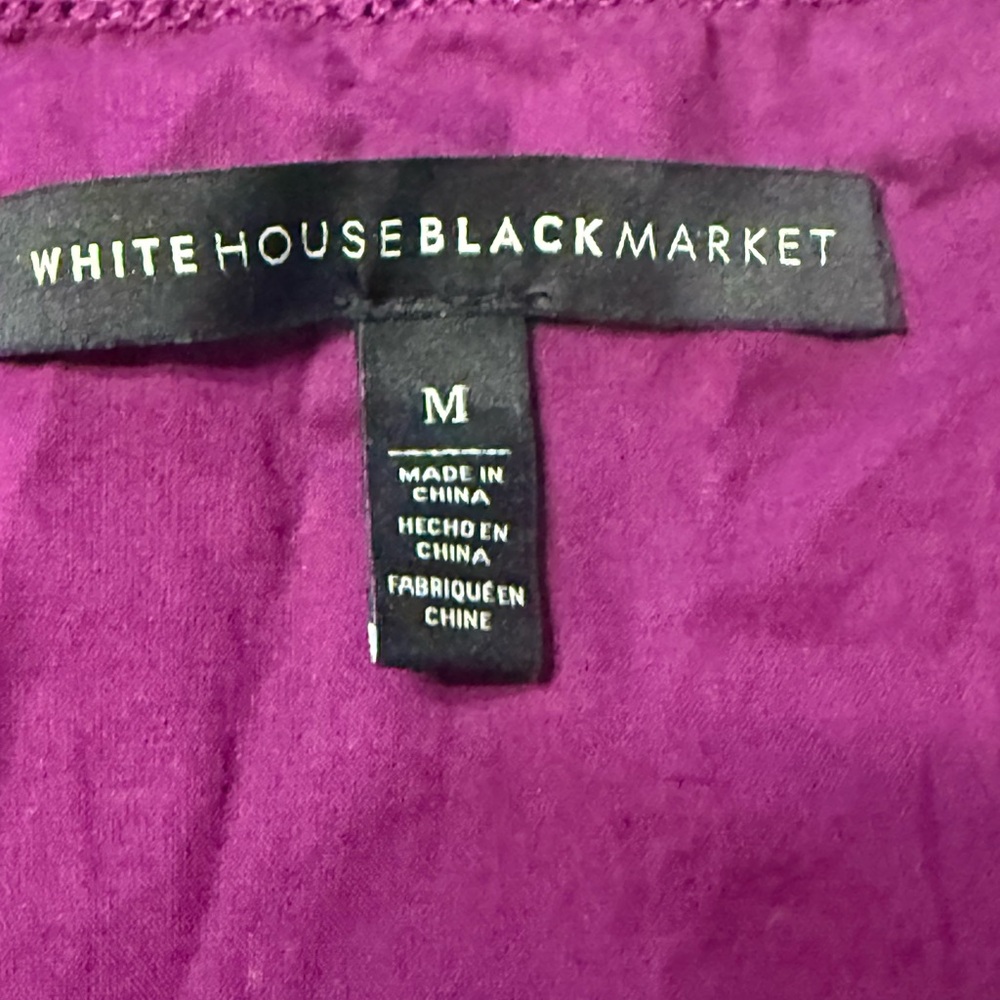 White House Black Market Red and Purple Relaxed Camisole - Picture 12 of 14